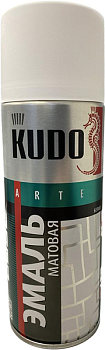 эмаль алкидная матовая kudo ku-1101 (спрей, белая)