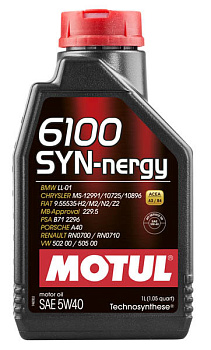 Моторное масло Motul 6100 SYN-nergy 5W40, Масла моторные - фото в магазине СарЗИП