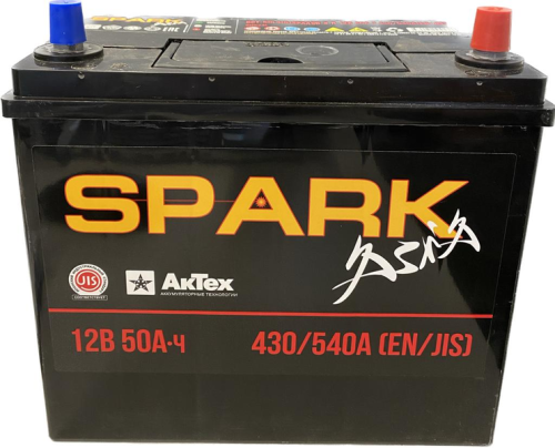 Автомобильный аккумулятор АкТех SPARK Asia 0(R+), 50 А·ч, Аккумуляторы - фото в магазине СарЗИП