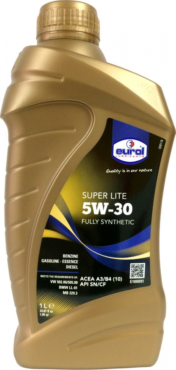 Моторное масло Eurol Super Lite 5W30 SN/CF, Масла моторные - фото в магазине СарЗИП
