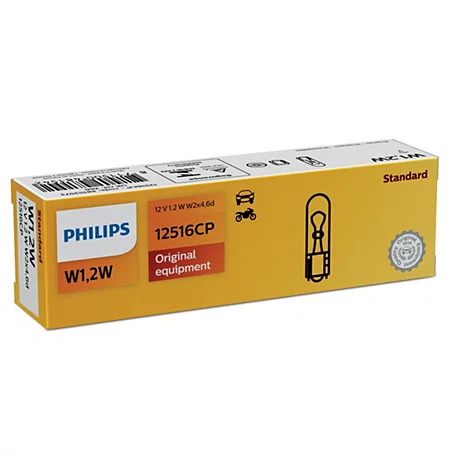 Лампа накаливания приборной панели Philips W1.2W W2x4.6d Vision 12V 1,2W, Автосвет - фото в магазине СарЗИП
