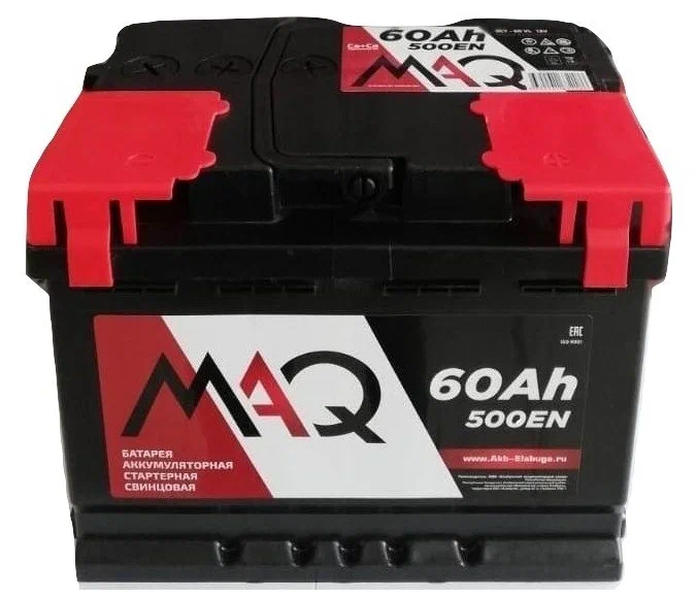 Автомобильный аккумулятор MAQ 6 СТ 0(R+), 60 А·ч  в Саратове