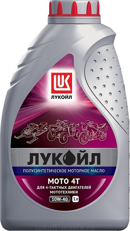 Моторное масло Лукойл МОТО 4T SAE 10W40, Смазочные материалы для мотоциклов - фото в магазине СарЗИП