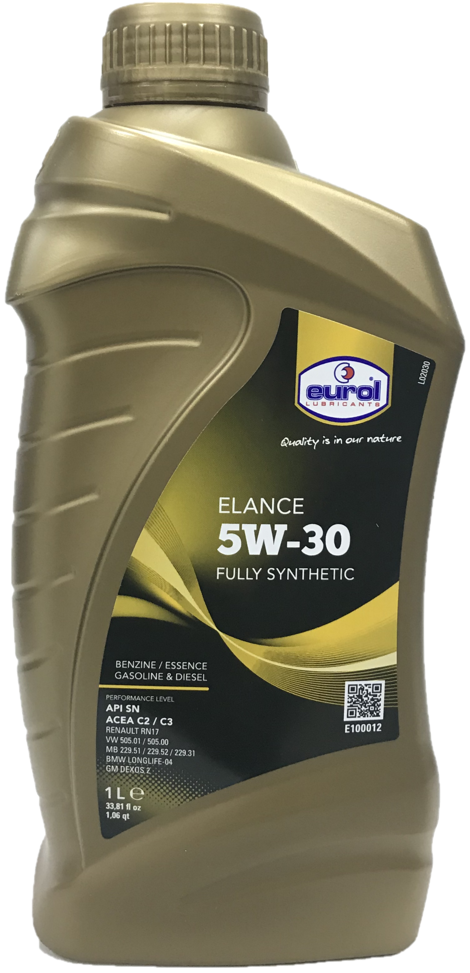 Моторное масло Eurol Elance 5W30 API SN ACEA C2/C3, Масла моторные - фото в магазине СарЗИП