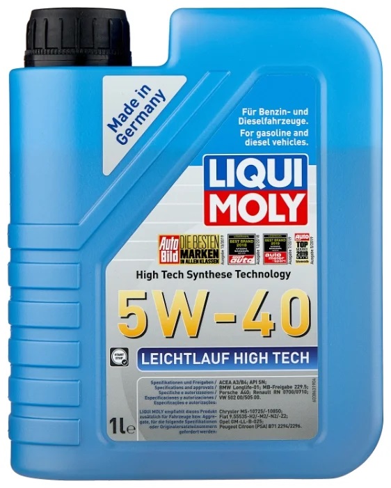 Моторное масло LIQUI MOLY Leichtlauf High Tech 5W-40, Масла моторные - фото в магазине СарЗИП