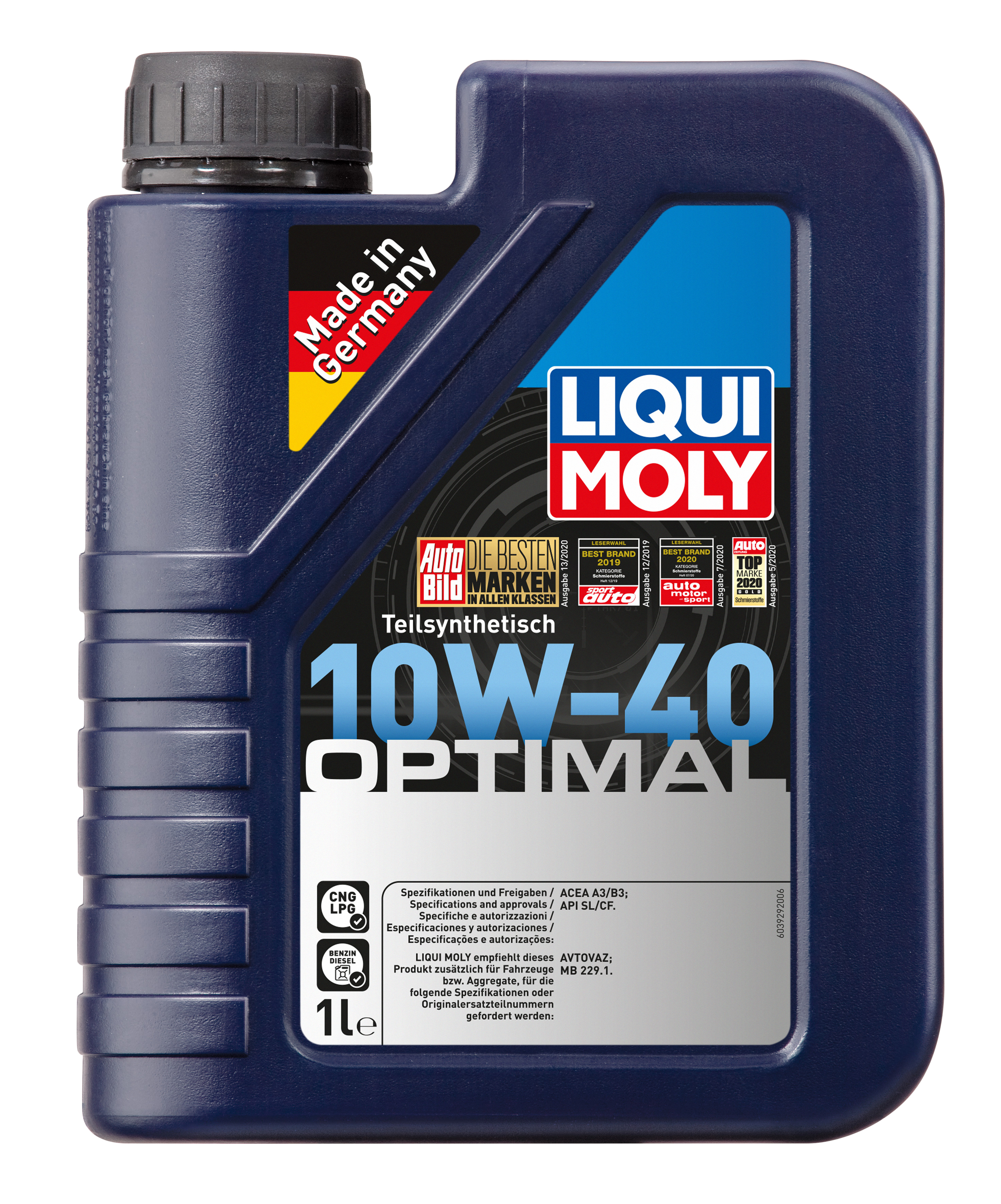 Моторное масло LIQUI MOLY Optimal 10W-40 купить в Саратове