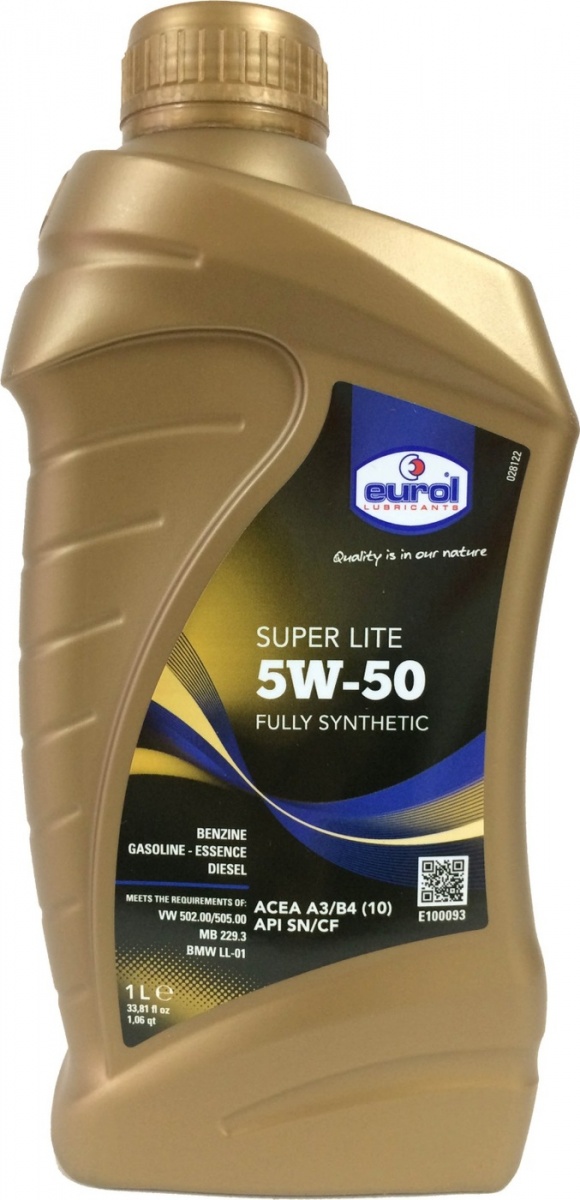 Моторное масло Eurol Super Lite 5W50 SN/CF, Масла моторные - фото в магазине СарЗИП