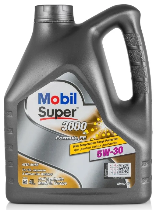 Моторное масло MOBIL Super 3000 X1 Formula FE 5W-30, Масла моторные - фото в магазине СарЗИП