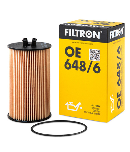 Масляный фильтр двигателя FILTRON OE 648/6, безметаллический фильтрующий элемент, Масляные фильтры - фото в магазине СарЗИП