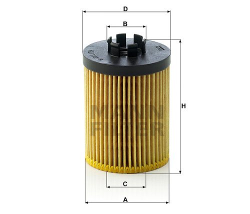 Масляный фильтр двигателя MANN-FILTER HU 712/8 X, безметаллический фильтрующий элемент, Масляные фильтры - фото в магазине СарЗИП