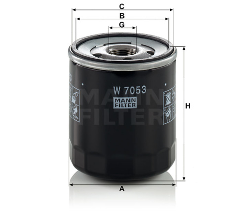 Масляный фильтр двигателя MANN-FILTER W 7053, Масляные фильтры - фото в магазине СарЗИП