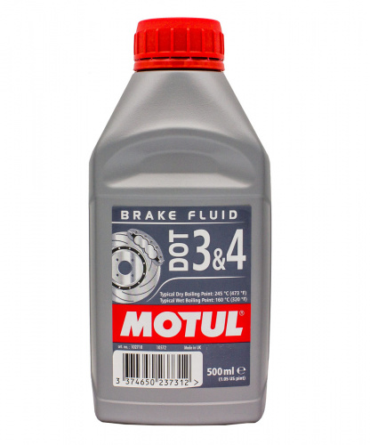 Тормозная жидкость Motul DOT 3&4 Brake Fluid (500мл  (102718) )
