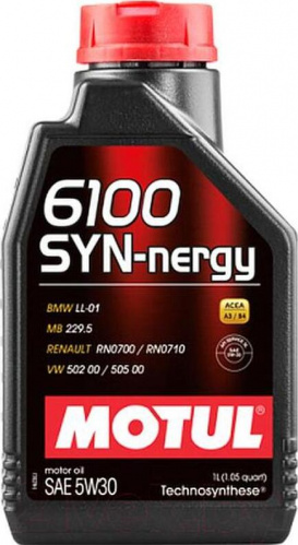 Моторное масло Motul 6100 SYN-nergy 5W30 (1л (107970))