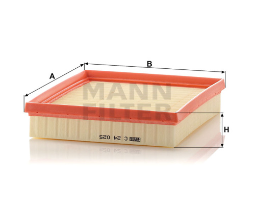 Воздушный фильтр двигателя MANN-FILTER C 24 025, Воздушные фильтры двигателя - фото в магазине СарЗИП