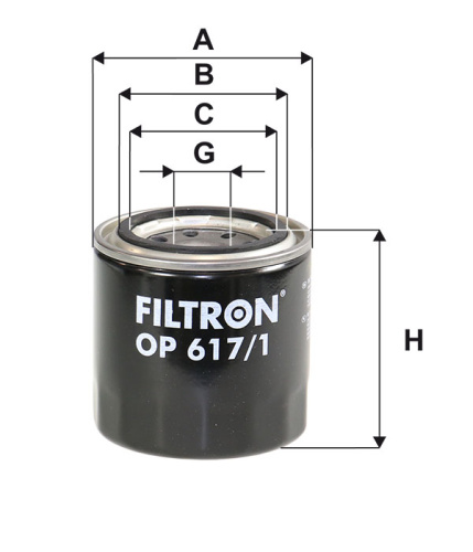 Масляный фильтр двигателя FILTRON OP 617/1, Масляные фильтры - фото в магазине СарЗИП