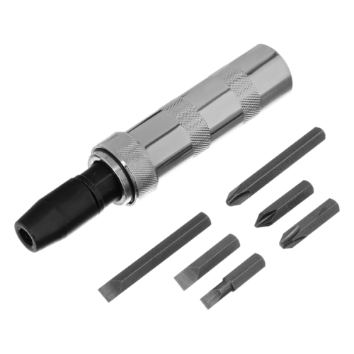 Отвертка ударно-поворотная 1/2", набор бит 6шт, пластиковый бокс Matrix 11575, Инструменты и оборудование - фото в магазине СарЗИП