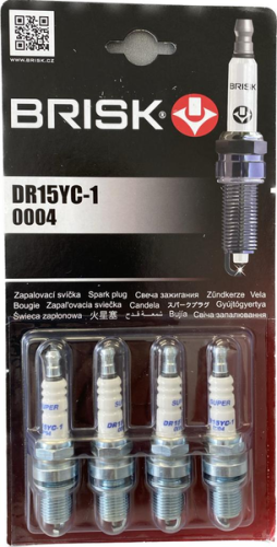 Свеча зажигания Brisk DR15YC1 0085 (Q20PRU11, Q20TT), Свечи зажигания - фото в магазине СарЗИП