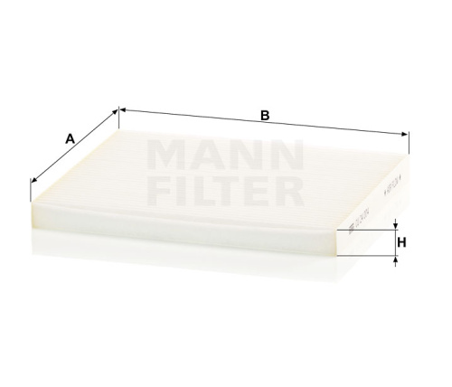 Воздушный фильтр салона MANN-FILTER CU 24 004, Воздушные фильтры салона - фото в магазине СарЗИП