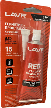 Lavr Герметик-прокладка красный высокотемпературный, Сервисные продукты - фото в магазине СарЗИП