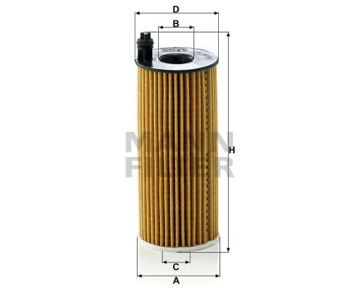 Масляный фильтр двигателя MANN-FILTER HU 6004 X, безметаллический фильтрующий элемент , Масляные фильтры - фото в магазине СарЗИП