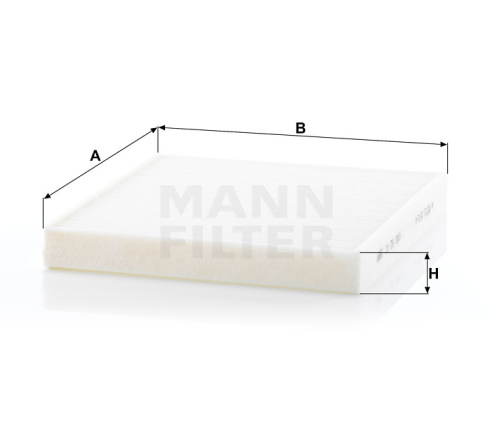 Воздушный фильтр салона MANN-FILTER CU 26 009, Воздушные фильтры салона - фото в магазине СарЗИП