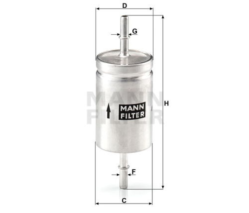 Топливный фильтр MANN FILTER WK 512, Топливные фильтры - фото в магазине СарЗИП