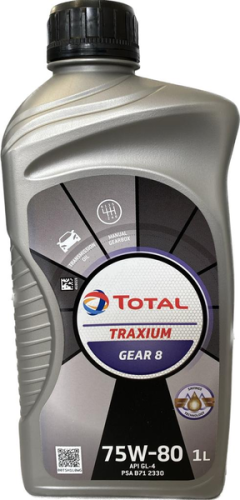 Трансмиссионное масло Total 75W-80 Traxium GEAR 8 (1л (214082))