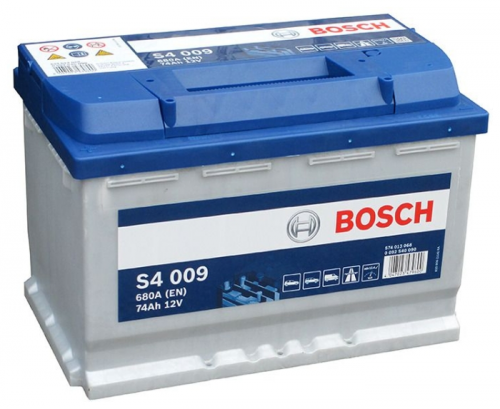 Автомобильный аккумулятор Bosch S4 009, 74 А·ч, Аккумуляторы - фото в магазине СарЗИП