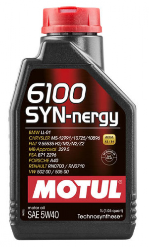 Моторное масло Motul 6100 SYN-nergy 5W40 (1л (107975))