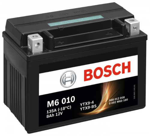 Автомобильный аккумулятор Bosch M6 010 AGM (0 092 M60 100), 8 А·ч, Аккумуляторы - фото в магазине СарЗИП
