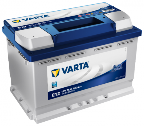 Автомобильный аккумулятор VARTA Blue Dynamic E12, 74 А·ч, Аккумуляторы - фото в магазине СарЗИП