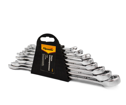 Набор ключей комбинированных, 6 - 19 мм, хромированные, 8 шт. SPARTA, Инструменты и оборудование - фото в магазине СарЗИП