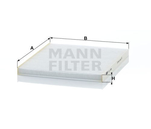 Воздушный фильтр салона MANN-FILTER CU 2336, Воздушные фильтры салона - фото в магазине СарЗИП