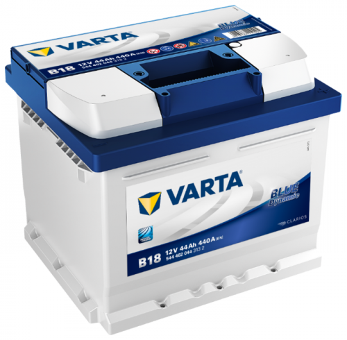 Автомобильный аккумулятор VARTA Blue Dynamic B18, 44 А·ч, Аккумуляторы - фото в магазине СарЗИП