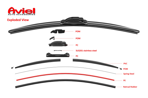 Щетка стеклоочистителя бескаркасная Aviel Elite Pro 650мм AD70426, Щетки стеклоочистителя - фото в магазине СарЗИП