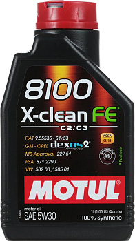 Моторное масло Motul 8100 X-clean FE 5W30, Масла моторные - фото в магазине СарЗИП