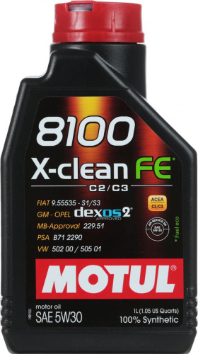Моторное масло Motul 8100 X-clean FE 5W30 (1л (104775))