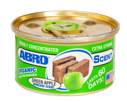 Освежитель воздуха Abro «Органик» (Зеленое яблоко), Ароматизаторы воздуха - фото в магазине СарЗИП