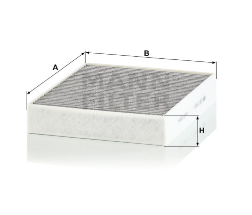 Воздушный фильтр салона MANN-FILTER CUK 25 001 с активированным углем, Воздушные фильтры салона - фото в магазине СарЗИП