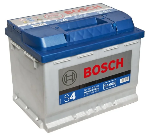 Автомобильный аккумулятор Bosch S4 005, 60 А·ч, Аккумуляторы - фото в магазине СарЗИП