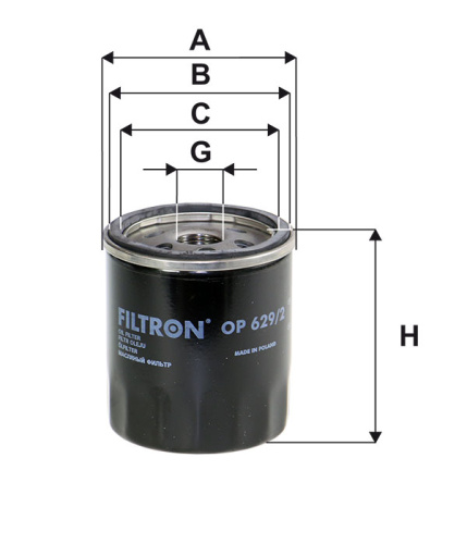 Масляный фильтр двигателя FILTRON OP 629/2, Масляные фильтры - фото в магазине СарЗИП