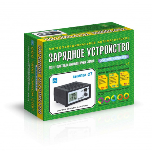 Зарядное устройство Вымпел 27, 12 В, Зарядные устройства для аккумуляторов - фото в магазине СарЗИП