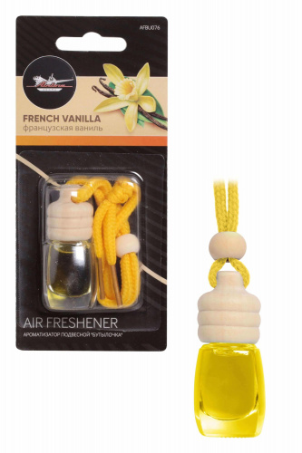 Ароматизатор в машину подвесной Airline Французская ваниль (бутылочка), Ароматизаторы воздуха - фото в магазине СарЗИП