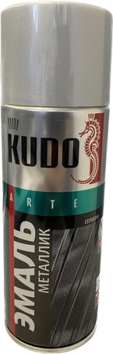 Эмаль металлик KUDO KU-1026 (спрей, серебро), Средства по уходу за кузовом - фото в магазине СарЗИП