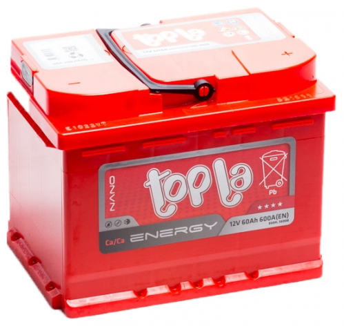 Автомобильный аккумулятор Topla Energy 0(R+) (108060), 60 А·ч, Аккумуляторы - фото в магазине СарЗИП
