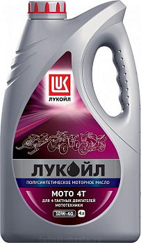 Моторное масло Лукойл МОТО 4T SAE 10W40, Смазочные материалы для мотоциклов - фото в магазине СарЗИП
