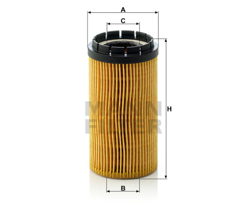 Масляный фильтр двигателя MANN-FILTER HU 718 X, безметаллический фильтрующий элемент , Масляные фильтры - фото в магазине СарЗИП