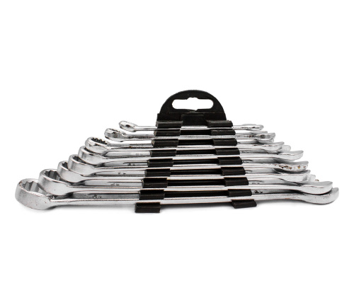 Набор ключей комбинированных, 6 - 19 мм, хромированные, 8 шт. SPARTA, Инструменты и оборудование - фото в магазине СарЗИП