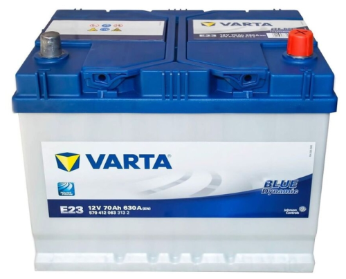 Автомобильный аккумулятор VARTA Blue Dynamic E23, 70 А·ч, Аккумуляторы - фото в магазине СарЗИП