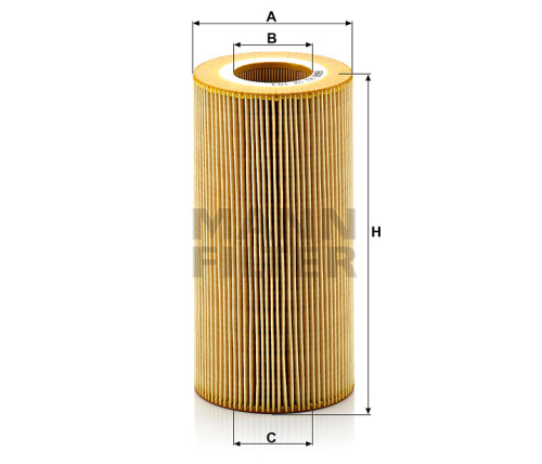 Масляный фильтр двигателя MANN-FILTER HU 12 103 X, безметаллический фильтрующий элемент, Масляные фильтры - фото в магазине СарЗИП